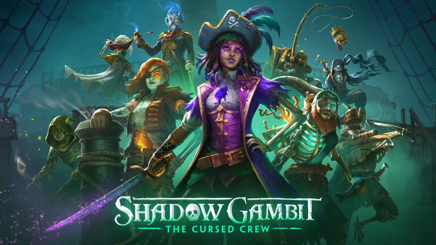 Shadow Gambit: The Cursed Crew main image with all the crew