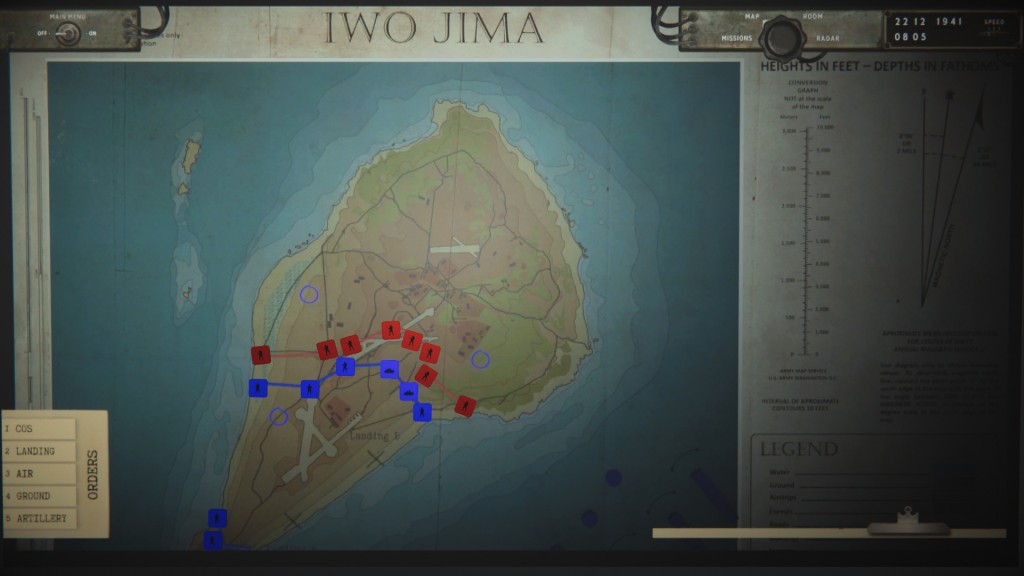 Radio Commander: Pacific Campaign Screenshot of Iwo Jima