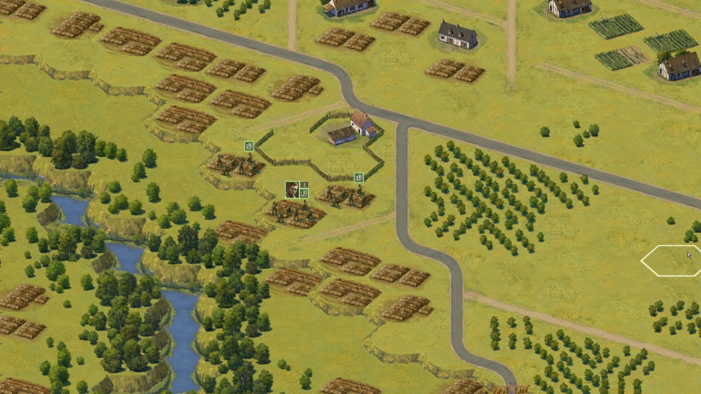 Burden of Command screenshot of a company assaulting a village