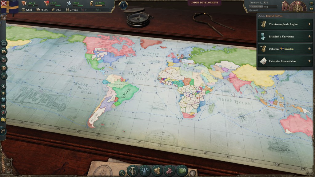 Victoria 3 Screenshot of the game's World Map