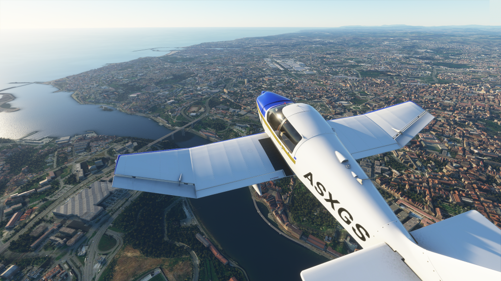 Microsoft Flight Simulator 20 Screenshot of Porto city